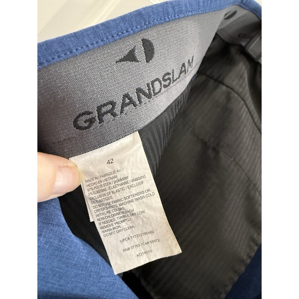Grandslam Heather Blue Mens Lightweight Shorts 42 - Picture 8 of 8
